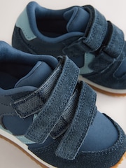 Navy Wide Fit (G) Touch Fastening Trainers - Image 3 of 5