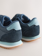 Navy Wide Fit (G) Touch Fastening Trainers - Image 4 of 5