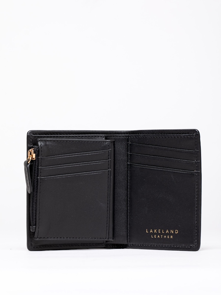 Lakeland Leather Black Herdwick Suede Purse - Image 4 of 4 Lakeland Leather Black Herdwick Suede Purse - Image 4 of 4