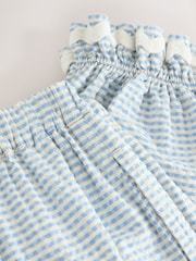 Blue/Ecru Gingham Bloomer Pullon Trousers (3mths-7yrs) - Image 4 of 4