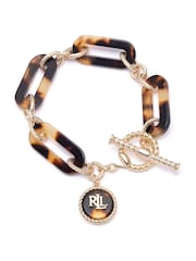 Lauren Ralph Lauren Gold Tone Tort Flex Bracelet - Image 1 of 2