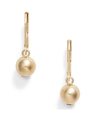 Lauren Ralph Lauren Tone Ball Drop Earrings - Imaginea 3 din 4