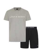 Lyle & Scott Grey Oakley Loungewear Set - Image 1 of 6