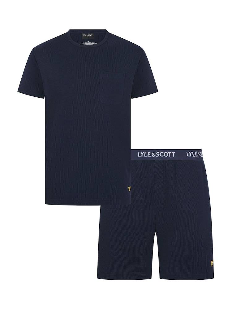 Lyle & Scott Blue Shane Premium Loungewear Set - Image 1 of 5