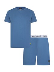 Lyle & Scott Blue Charlie Loungewear Set - Image 1 of 6