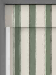Laura Ashley Green Denwick Stripe Made to Roller Measure - Image 4 of 6