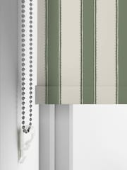 Laura Ashley Green Denwick Stripe Made to Roller Measure - Image 5 of 6