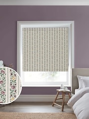 Laura Ashley Dusky Plum Purple Talon Stripe Made to Measure Roman Blinds - Image 1 of 6
