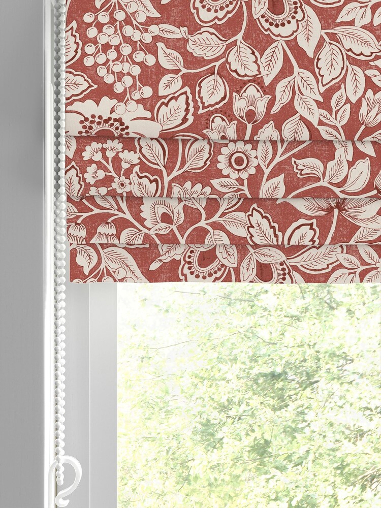 Laura Ashley Red Oastbrook Flowers Made to Measure Roman Blinds - Image 2 of 6 Laura Ashley Red Oastbrook Flowers Made to Measure Roman Blinds - Image 2 of 6