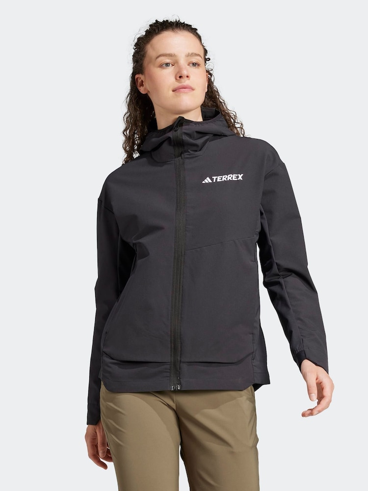 adidas Terrex Black Multi Softshell Jacket - Image 1 of 8 adidas Terrex Black Multi Softshell Jacket - Image 1 of 8