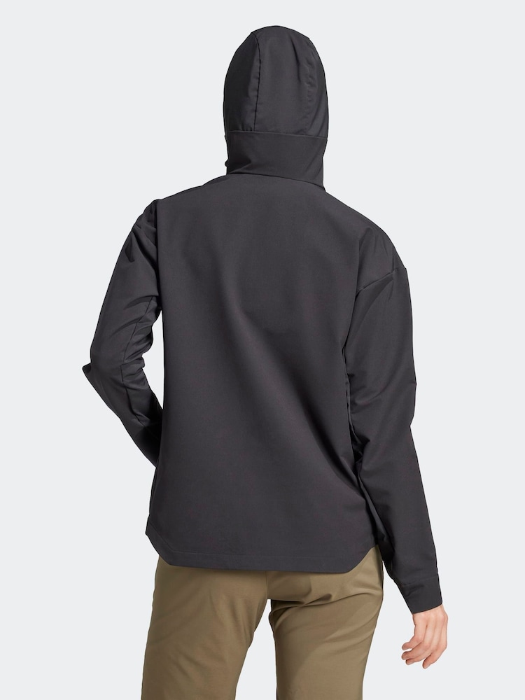 adidas Terrex Black Multi Softshell Jacket - Image 2 of 8 adidas Terrex Black Multi Softshell Jacket - Image 2 of 8