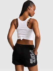 Victoria's Secret Pink Black Fleece Shorts - Image 2 of 2