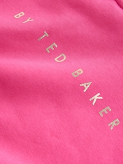 Baker by Ted Baker Fuchsia Pink Baker by Ted Baker Oversized Graphic Hoodie - Image 10 of 10
