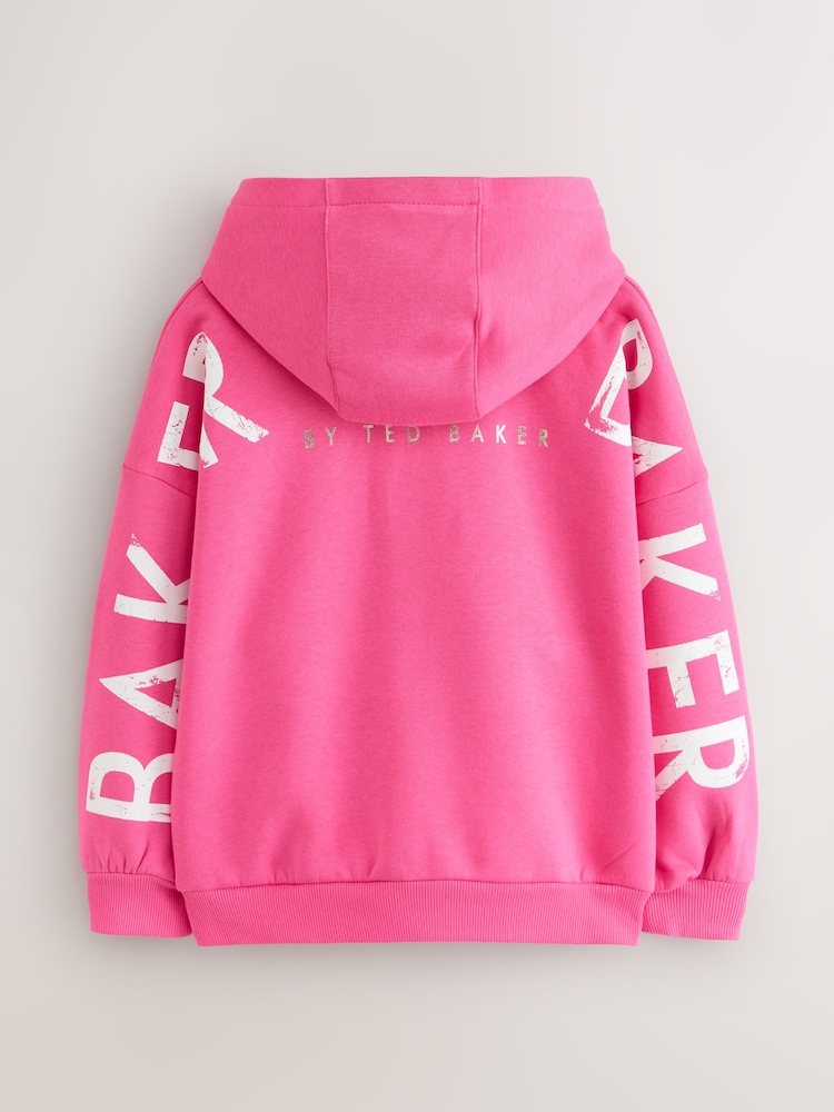 Baker by Ted Baker Oversized Graphic Hoodie - Image 2 of 6