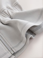 Baker by Ted Baker Grey 2 Piece Cinched Zip Neck Sweat Top & Wide Leg Joggers Set - Image 5 of 6