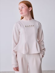 Baker by Ted Baker Cinched Peplum Hem Sweat Tops & Joggers 2 Piece Set - 圖片 3，共 14