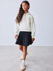 Baker by Ted Baker Cream 2 Piece Collared Sweat Top & Pleated Skirt Set - Image 3 of 13