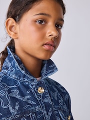 Baker by Ted Baker Denim Monogram Bow Denim Jacket & Skirt Co-ord - Image 12 of 18
