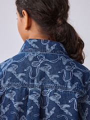 Baker by Ted Baker Denim Monogram Bow Denim Jacket & Skirt Co-ord - Image 13 of 18