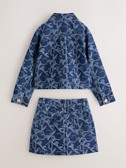 Baker by Ted Baker Monogram 蝴蝶结 牛仔夹克和半身裙套装 - 图片2 / 4
