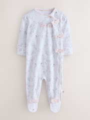 Ніжно-рожевий - Baker by Ted Baker Cotton Printed Sleepsuits 3 Pack - Image 2 of 12
