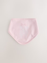 Baker by Ted Baker White/Pink 2 Pack Printed Bibs - Image 2 of 5