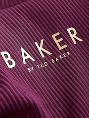 Baker by Ted Baker 3 Pack Asymmetric Ribbed Long Sleeve Tops - Image 14 of 16