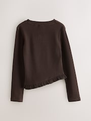 Baker by Ted Baker 3 Pack Asymmetric Ribbed Long Sleeve Tops - Image 7 of 16