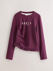 Baker by Ted Baker 3 Pack Asymmetric Ribbed Long Sleeve Tops - Image 8 of 16