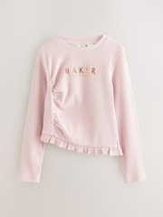 Baker by Ted Baker 3 Pack Asymmetric Ribbed Long Sleeve Tops - Image 9 of 16