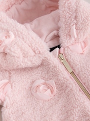 Baker by Ted Baker Pink 3D Corsage Borg Pramsuit - Image 4 of 6