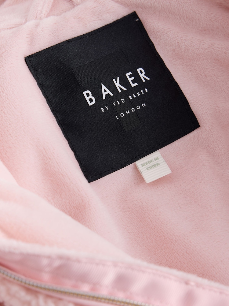 Baker by Ted Baker Pink 3D Corsage Borg Pramsuit - Image 6 of 6 Baker by Ted Baker Pink 3D Corsage Borg Pramsuit - Image 6 of 6