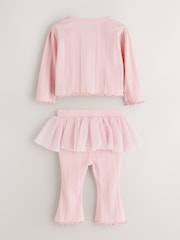 Baker by Ted Baker 2 Piece Mesh Tutu Top & Flare Leggings Set - 图片2 / 6
