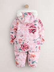 Baker by Ted Baker Print Shower Resistant Floral Printed Padded Snowsuit - Image 2 of 10