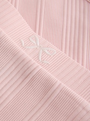 Baker by Ted Baker Pink Frill Wrap-Over Top & Footed Legging Set 2 Piece - Image 12 of 14