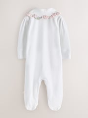 Baker by Ted Baker Pink Cotton Printed Sleepsuits 3 Pack - Image 2 of 9