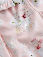 Baker by Ted Baker Pink Cotton Printed Sleepsuits 3 Pack - Image 6 of 9