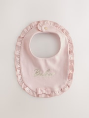 Baker by Ted Baker Pink 2 Pack Frill Bibs - Image 2 of 6