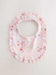 Baker by Ted Baker Pink 2 Pack Frill Bibs - Image 3 of 6