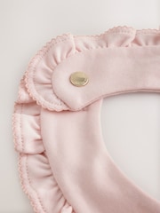Baker by Ted Baker Pink 2 Pack Frill Bibs - Image 6 of 6
