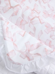 Baker by Ted Baker White/Pink All-Over Printed Quilted Blanket - Image 3 of 5