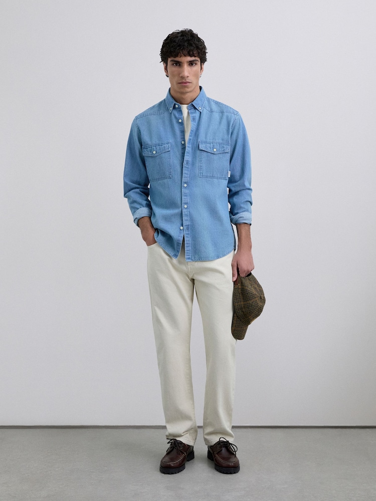 Scalpers Blue Bodo Denim Bd Shirt - Image 1 of 5