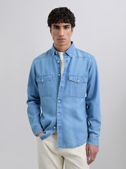 Scalpers Blue Bodo Denim Bd Shirt - Image 2 of 5