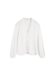 Scalpers White Lurex Stripes Shirt - Image 5 of 5