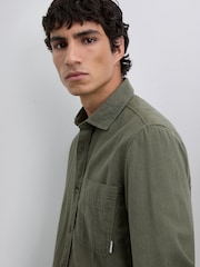 Scalpers Green Peach Overshirt - Image 4 of 5
