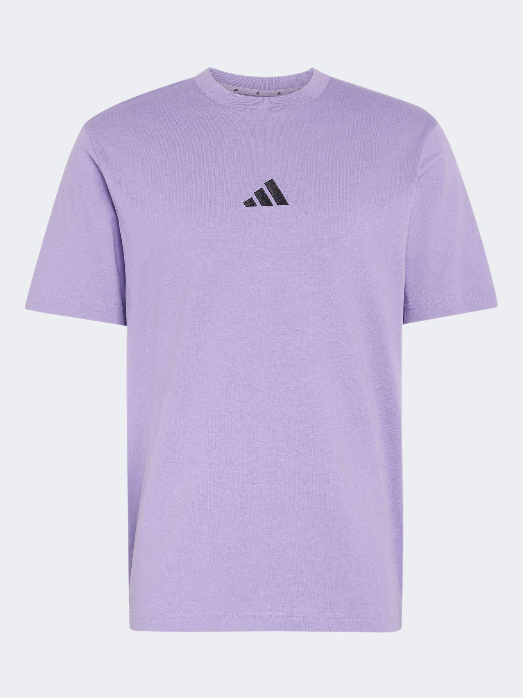 Buy adidas Purple Essentials Small Logo Single Jersey T-Shirt from