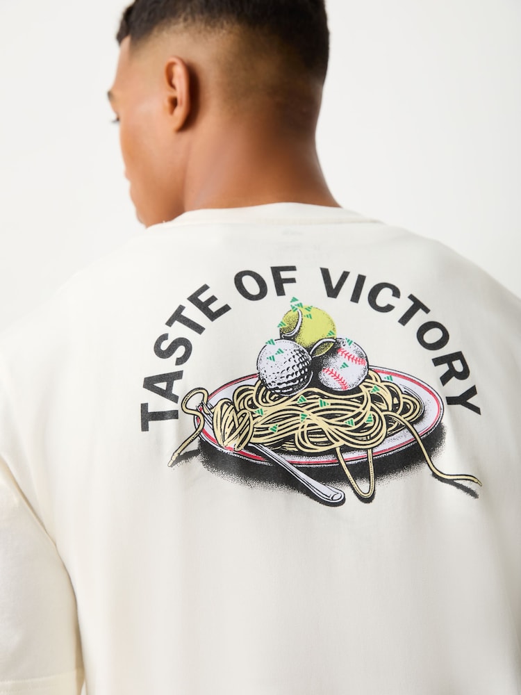 adidas Taste Of Victory Pasta Graphic T-Shirt - 4 paveikslėlis iš 4