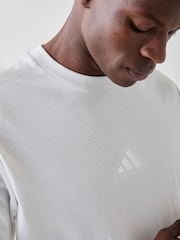 adidas White Kit 3-Stripes Longsleeve T-Shirt - Image 4 of 5