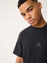 adidas Black Adidas Kit 3-Stripes Loose T-Shirt - Image 4 of 5