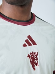 adidas Beige Manchester United 26/27 Third Jersey - Image 4 of 5